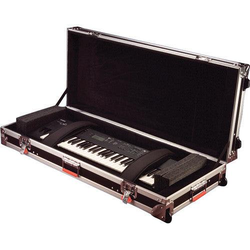 Gator Gator G-TOUR-61V2 61 Note Road Case with Wheels (Black)