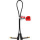 Gator Gator GCWC-FPC12 12" Composer Flat Patch Cable with Right-Angle 1/4" Male Connectors