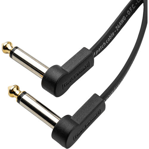 Gator Gator GCWC-FPC3 3" Composer Flat Patch Cable with Right-Angle 1/4" Male Connectors