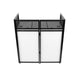 Gator Gator GFW-DJFACADE Black Collapsible DJ Facade with Black Scrim, White Scrim, and Carrying Bag