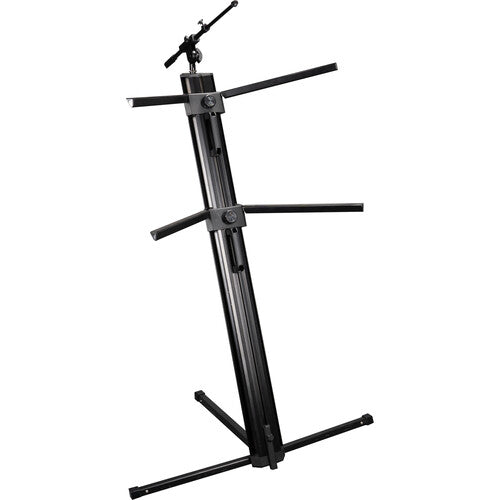 Gator Gator GFW-KEY-4000 Column-Style Keyboard Stand with Mic Boom Arm and Gig Bag, Black