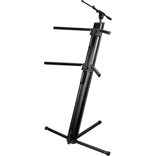 Gator Gator GFW-KEY-4000 Column-Style Keyboard Stand with Mic Boom Arm and Gig Bag, Black
