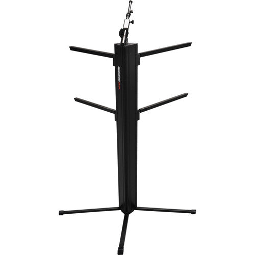 Gator Gator GFW-KEY-4000 Column-Style Keyboard Stand with Mic Boom Arm and Gig Bag, Black
