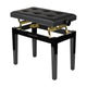 Gator Gator GFW-KEYBENCH-HABK Deluxe Height Adjustable Piano Bench, Black