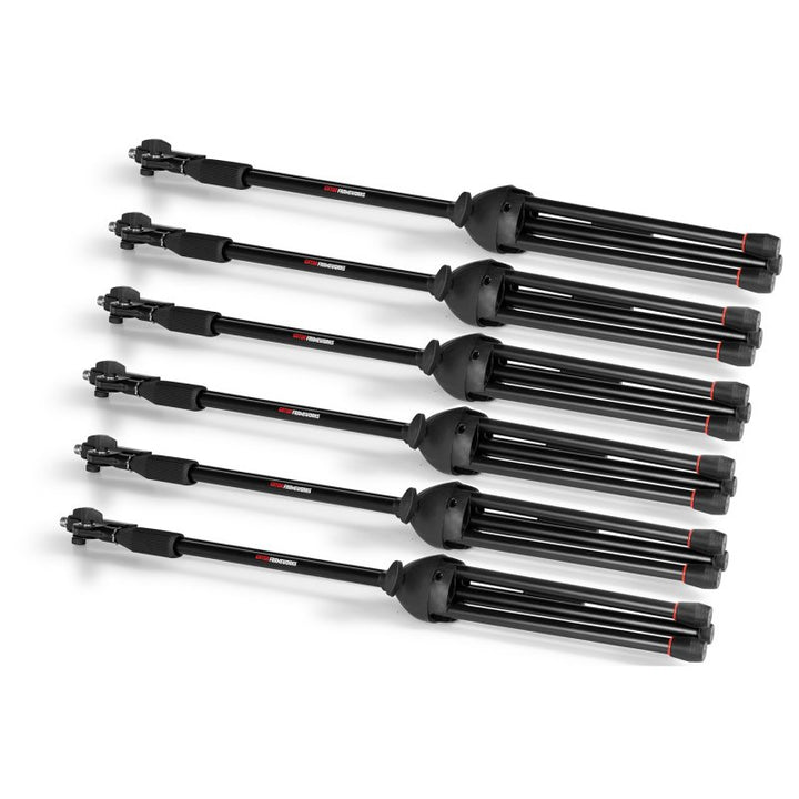Gator Gator GFW-MIC-6PACKBG 6-pack Microphone Boom Stands with Carry Bag