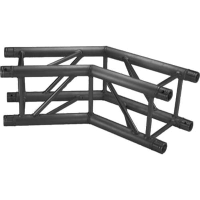 Global Truss Global Truss F34-SQ-4123-BLACK 2-Way 135° Square Corner for F34 (Matte Black)