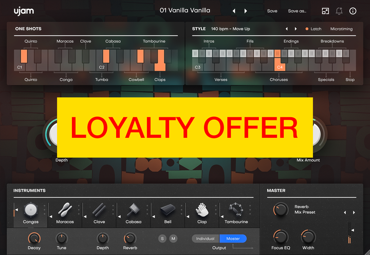 UJAM UJAM Groovemate LATIGO Loyalty Offer