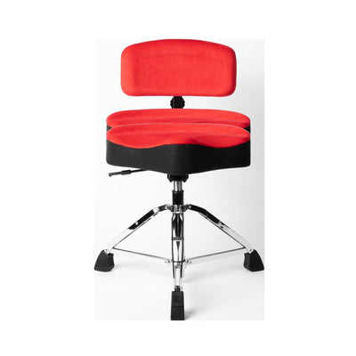 Gator Gator GP-DTH-ASD-RD Air Glide Drum Throne Saddle Seat, Red
