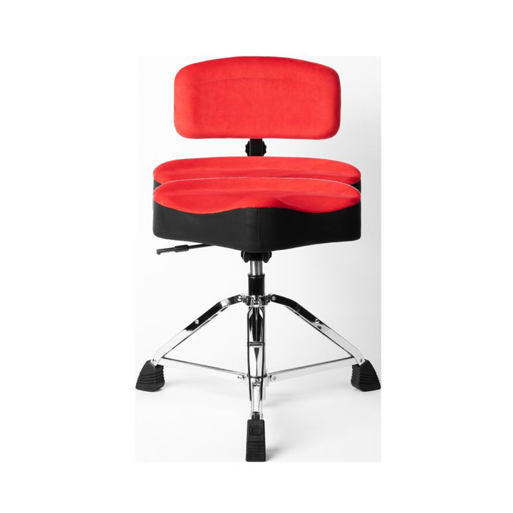 Gator Gator GP-DTH-ASD-RD Air Glide Drum Throne Saddle Seat, Red
