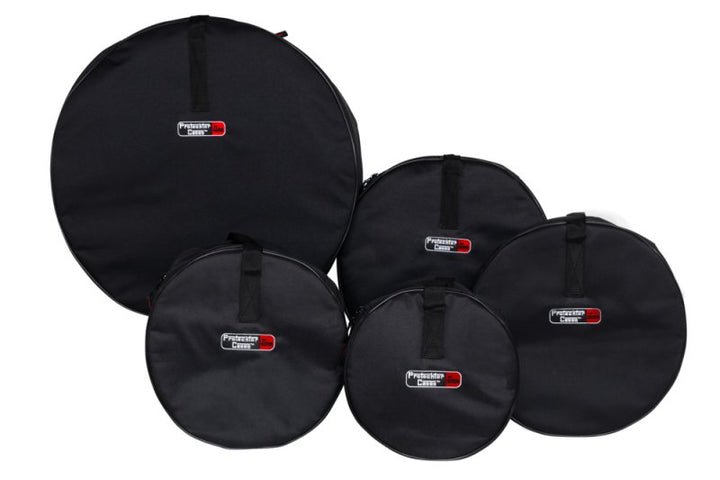 Gator Gator GP-ROCK-100 5-Piece Rock Drum Bag Set for 22x18", 10x8", 12x9", 16x16", and 6.5x14" Drums, Black
