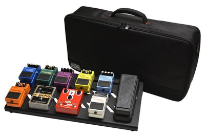Gator Gator GPB-BAK-1 Aluminum Pedal Board with Carry Bag, Large, Stealth Black