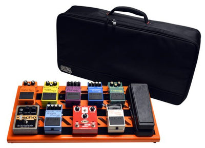 Gator Gator GPB-BAK-OR Large Aluminum Pedal Board with Carry Bag, British Orange