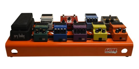 Gator Gator GPB-BAK-OR Large Aluminum Pedal Board with Carry Bag, British Orange