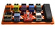 Gator Gator GPB-BAK-OR Large Aluminum Pedal Board with Carry Bag, British Orange