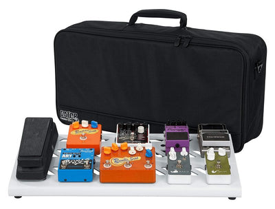 Gator Gator GPB-BAK-WH Large Aluminum Pedal Board with Carry Bag, White Finish