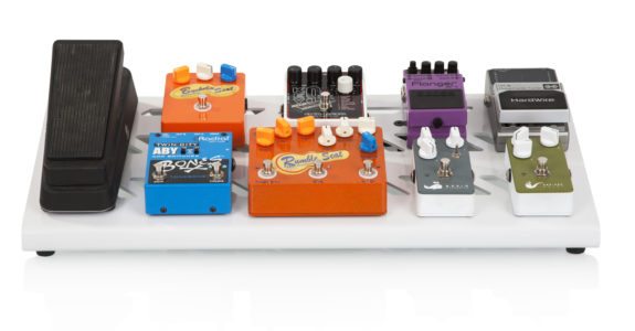 Gator Gator GPB-BAK-WH Large Aluminum Pedal Board with Carry Bag, White Finish