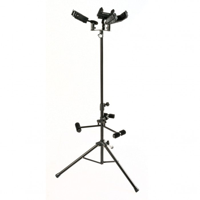 Quik Lok GS538 Universal Triple Guitar Stand (Black) - Guitar Stands