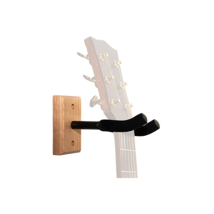 Quik Lok GSW001 Wall Mount Guitar Hanger Support with Wooden Base - Guitar Stands