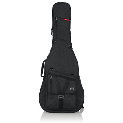 Gator Gator GT-ACOUSTIC-BLK Transit Series Gig Bag for Acoustic Guitar (Charcoal Black)