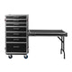 Gator Gator GTOUR-WORKST7 ATA Style Heavy Duty Case with 7 Drawers and Fold-Out Table