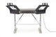 Argosy Halo Sit-Stand Plus, 2 rack shelves, & Pair 160 Speaker Platforms w/Black Traceless Desktop