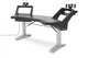 Argosy Halo Sit-Stand Plus, 2 rack shelves, & Pair 160 Speaker Platforms w/Black Traceless Desktop