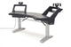 Argosy Halo Sit-Stand Plus, 2 rack shelves, & Pair 160 Speaker Platforms w/Black Traceless Desktop
