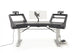 Argosy Halo Sit-Stand Ultimate-Halo with Mahogany Desk Surface,2 Rack Shelves,Pair 160 Speaker Platforms,Accessory Drawer,D8 MonitorArm, CPU Shelf