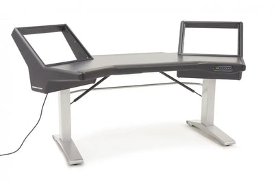 Argosy Halo Sit-Stand Desk w/Black Traceless Desktop