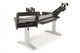 Argosy Halo Keyboard Plus Desk, 2 rack shelves, 160 Speaker Platforms, Black Top&Silver Legs