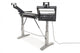 Argosy Halo Keyboard Sit-Stand Plus, 2 Rack Shelves, Pair 160 Speaker Platforms,w/Black top, Silver Legs