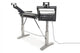 Argosy Halo Keyboard Sit-Stand Plus, 2 Rack Shelves, Pair 160 Speaker Platforms,w/Black top, Silver Legs