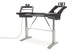 Argosy Halo Keyboard Sit-Stand Plus, 2 Rack Shelves, Pair 160 Speaker Platforms,w/Black top, Silver Legs