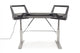 Argosy Halo Keyboard Sit-Stand Desk w/Mah Desk Top, Black EPs, Silver Legs