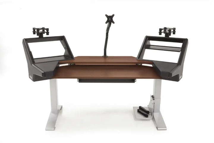 Argosy Halo K Ultimate-Halo Mah K,2 Shelves,Pr. 160 Spkr Platforms,Kybrd try,D8 Monitor Arm, CPU Shelf