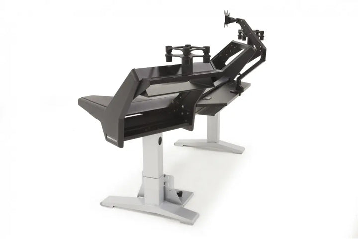 Argosy Halo K Ultimate-Halo K,2 Shelves,Pr. 160 Spkr Platforms,Kybrd try,D8 Monitor Arm, CPU Shelf