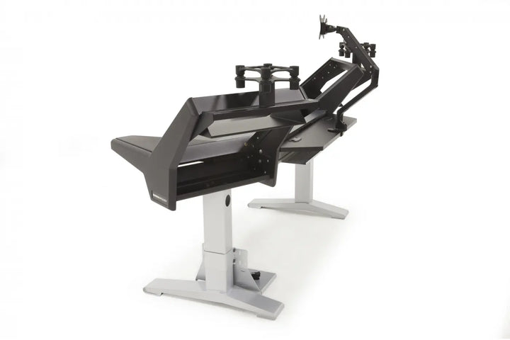 Argosy Halo K Ultimate-Halo K,2 Shelves,Pr. 160 Spkr Platforms,Kybrd try,D8 Monitor Arm, CPU Shelf