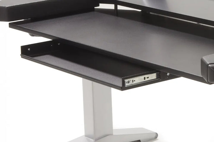 Argosy Halo K Ultimate-Halo K,2 Shelves,Pr. 160 Spkr Platforms,Kybrd try,D8 Monitor Arm, CPU Shelf