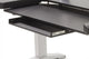 Argosy Halo K Ultimate,2 Shelves,160 Spkr Platforms,Kybrd try,D8 Monitor Arm, CPU Shelf,Black Top