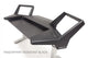 Argosy Halo KE Ultimate,2Shelves,160 Spkr Platforms,KybdTray,D8 Mon. Arm,CPU Shelf,w/Black Top&Silver Legs