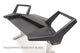 Argosy Halo KE Ultimate,2Shelves,160 Spkr Platforms,KybdTray,D8 Mon. Arm,CPU Shelf,w/Black Top&Silver Legs