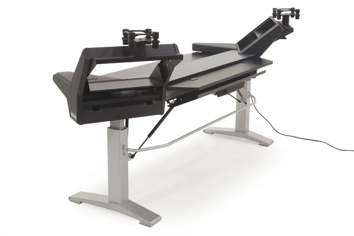 Argosy Halo K88 Sit-Stand Black Traceless Plus - Halo K88.E2, 2 Rack Shelves, & 160 Speaker Platforms
