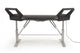 Argosy Halo Keyboard Sit-Stand Desk for 88 keys w/Black Eps, Silver Legs