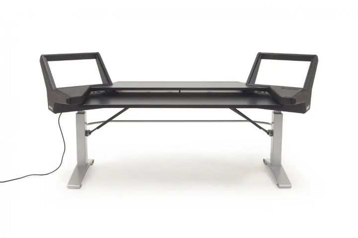 Argosy Halo Keyboard Sit-Stand Desk for 88 keys w/ Mahogany Veneer Top