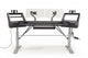 Argosy Halo K88 Sit-Stand Ultimate - Halo K88.E2, 2 Shelves, Pr 160 SpkrPlatform, KybdTray,2)D8 MonArms,CPU Shelf