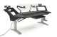 Argosy Halo K88 Sit-Stand Black Traceless Ultimate - Halo K88.E2, 2 Shelves, Pr 160 SpkrPlatform, KybdTray,2)D8 MonArms,CPU Shelf