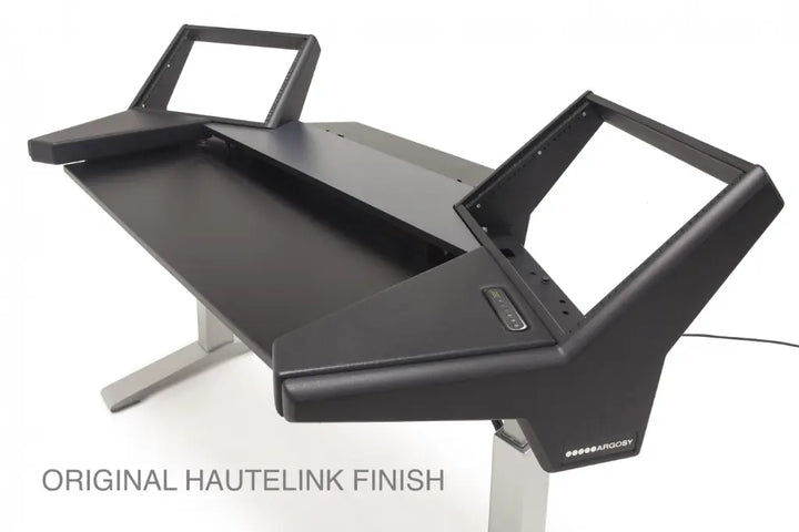 Argosy Halo Keyboard Sit-Stand Keyboard Desk, Silver Legs