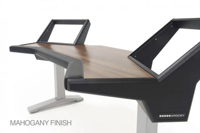 Argosy Halo 96.7" Wide Plus - w/Mahogany Veneer Desktop, 2 rack shelves & Pair 160 Speaker Platforms