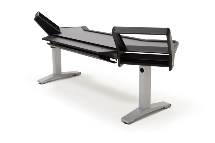 Argosy Halo 96.7" Wide Workstation w/Mahogany Veneer Desktop