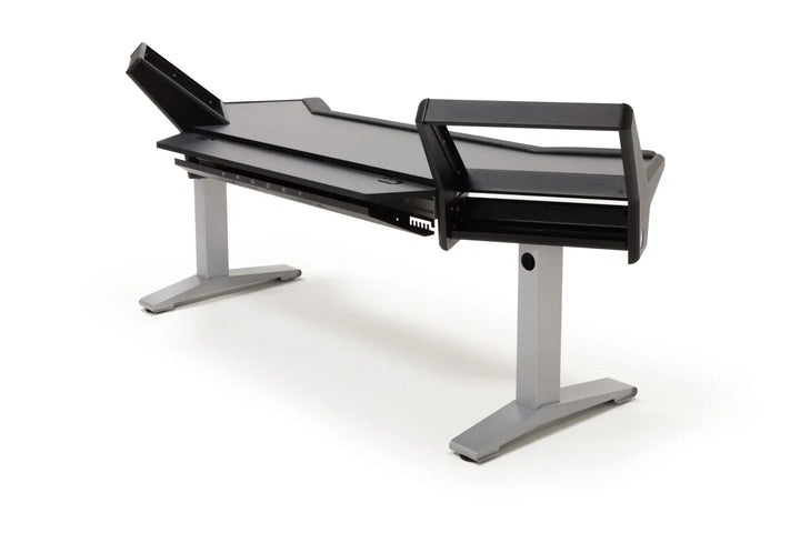 Argosy Halo 96.7" Wide Workstation w/Mahogany Veneer Desktop
